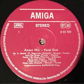 LP Karel Gott: Amore Mio