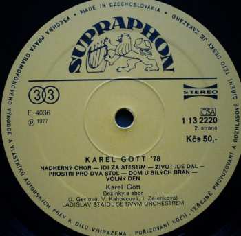 LP Karel Gott: Karel Gott '78