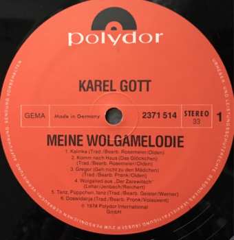 LP Karel Gott: Meine Wolgamelodie