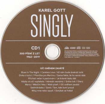15CD/Dobozkészlet Karel Gott: Singly (300 Písní Z Let 1962-2019)