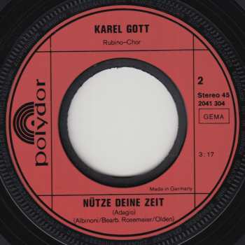 SP Karel Gott: Überall Auf Der Welt (Aus "Nabucco" Von Verdi)