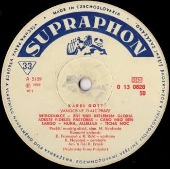LP Karel Gott: Vánoce Ve Zlaté Praze