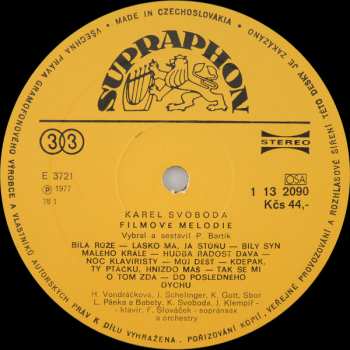 LP Karel Svoboda: Filmové Melodie