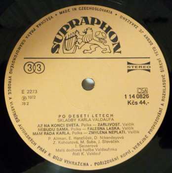 LP Karel Valdauf: Po Deseti Letech (Skladby Karla Valdaufa)