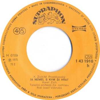 SP Karel Zich: Já Neměl S Kým Si Hrát • Správný Nápad