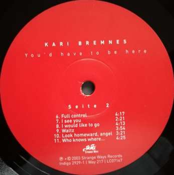 LP Kari Bremnes: You'd Have To Be Here