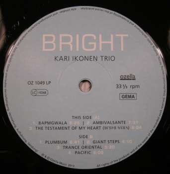 LP Kari Ikonen Trio: Bright LTD