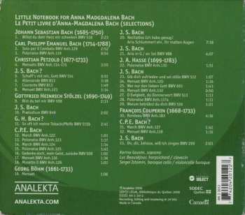 CD Johann Sebastian Bach: Little Notebook For Anna-Magdalena Bach=Le Petit Livre D'Anna-Magdalena Bach (Selections) LTD | DIGI