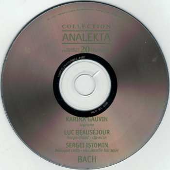 CD Johann Sebastian Bach: Little Notebook For Anna-Magdalena Bach=Le Petit Livre D'Anna-Magdalena Bach (Selections) LTD | DIGI