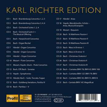 31CD/Dobozkészlet Johann Sebastian Bach: Karl Richter Edition