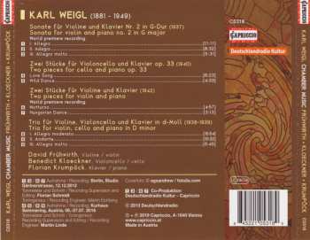 CD Florian Krumpöck: Violin Sonata No. 2 ∙ Two Pieces For Violin ∙ Two Pieces For Cello ∙ Piano Trio