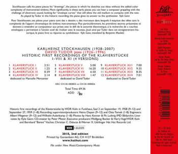 CD Karlheinz Stockhausen: Historic First Recordings Of The Klavierstücke I-VIII & XI