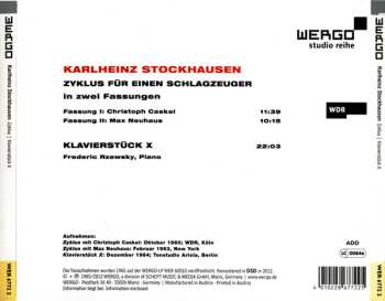 CD Karlheinz Stockhausen: Zyklus Für Einen Schlagzeuger In Zwei Fassungen / Klavierstück X