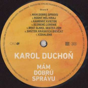 LP Karol Duchoň: Mám Dobrú Správu