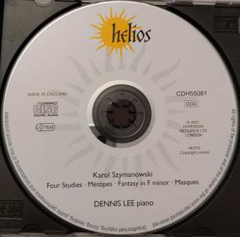 CD Karol Szymanowski: Etudes • Fantasy • Métopes • Masques