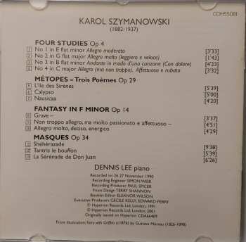CD Karol Szymanowski: Etudes • Fantasy • Métopes • Masques