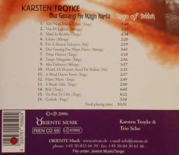 CD Karsten Troyke: Dus Gezang Fin Mayn Harts - Tango Oyf Yiddish