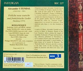 CD Stephan MacLeod: Fröliche Neue Teutsche Und Frantzösiche Lieder