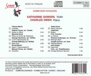 CD Kathy Gowers: Music By Monti, Fauré, Ravel, Gershwin Et Al.
