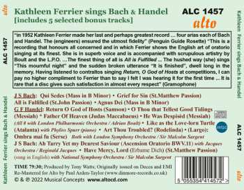 CD Kathleen Ferrier: Kathleen Ferrier Sings J S Bach & Handel