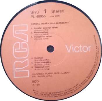 LP Kaustisen Purppuripelimannit: Konsta Jylhän Juhlakonsertti - The Best Of Finnish Folkmusic