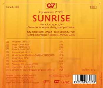 CD Kay Johannsen: Sunrise: Music For Organ Solo; Concerto For Organ, Strings, And Percussion