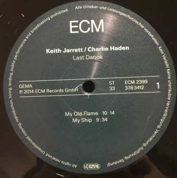 2LP Keith Jarrett: Last Dance