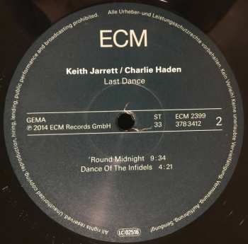 2LP Keith Jarrett: Last Dance