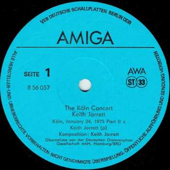 2LP Keith Jarrett: The Köln Concert