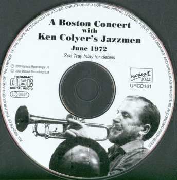 CD Ken Colyer's Jazzmen: A Boston Concert With Ken Coyler's Jazzmen, June 1977