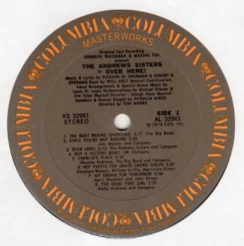 LP The Andrews Sisters: Over Here! America's Big Band Musical (Original Broadway Cast)