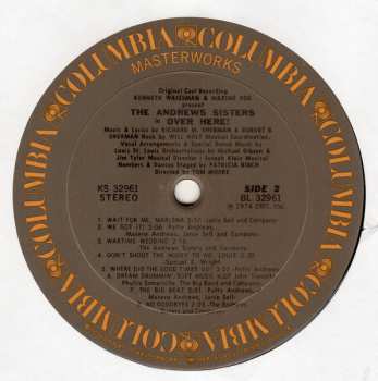 LP The Andrews Sisters: Over Here! America's Big Band Musical (Original Broadway Cast)
