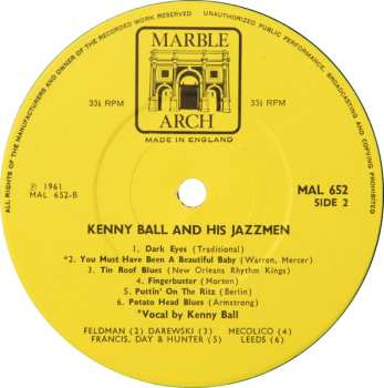 LP Kenny Ball And His Jazzmen: Kenny Ball & His Jazzmen