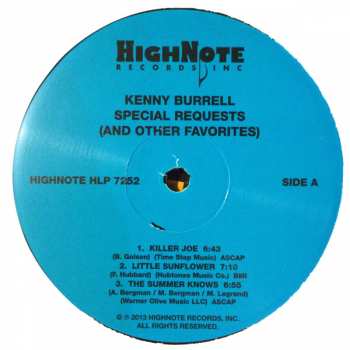 LP Kenny Burrell: Special Requests (And Other Favorites) Live At Catalina's