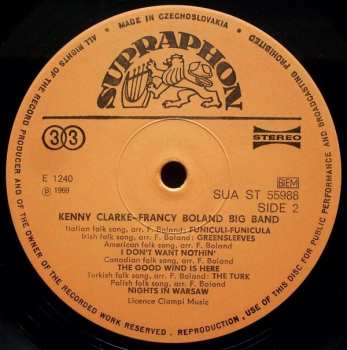 LP Clarke-Boland Big Band: Francy Boland & Kenny Clarke Famous Orchestra