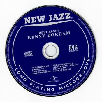 CD Kenny Dorham: Quiet Kenny LTD