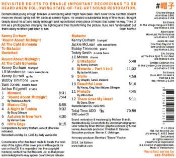 CD Kenny Dorham: 'Round About Midnight At The Café Bohemia To Matador Revisited