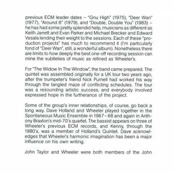 CD Kenny Wheeler Quintet: The Widow In The Window