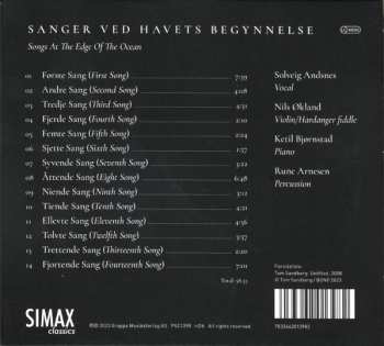 CD Ketil Bjørnstad: Sanger Ved Havets Begynnelse = Songs At The Edge Of The Ocean