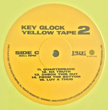 2LP Key Glock: Yellow Tape 2 CLR | LTD