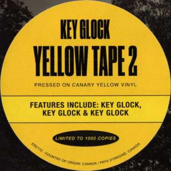 2LP Key Glock: Yellow Tape 2 CLR | LTD