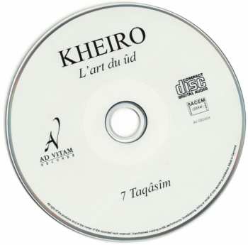 CD Kheiro Mustafa Shaalat: 7 Taqâsîm (L'art Du ûd) DIGI