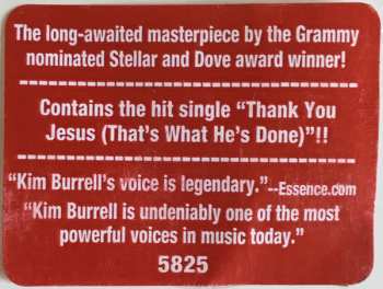 CD Kim Burrell: A Different Place