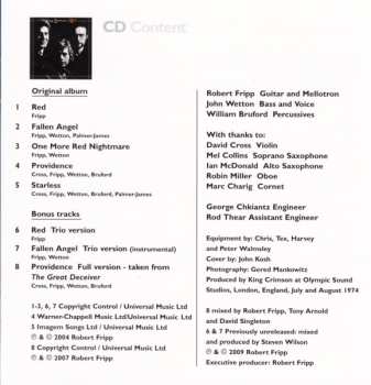 CD/DVD King Crimson: Red DIGI