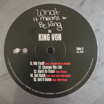 2LP King Von: What It Means To Be King CLR