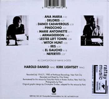 CD Kirk Lightsey: Shorter By Two - The Music Of Wayne Shorter Played On Two Pianos
