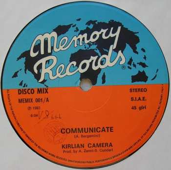 Album Kirlian Camera: Communicate