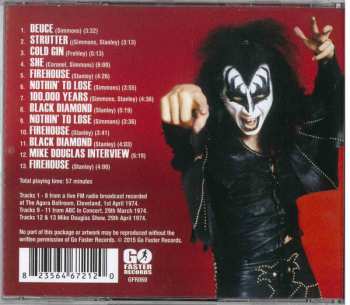 CD Kiss: Agora Ballroom 1974 - The Cleveland Broadcast - Plus Bonus Cuts