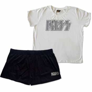 Merch Kiss: Női Summer Pyjamas Logo Kiss Infill 