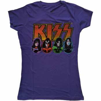 Merch Kiss: Női Póló Logo Kiss, Faces & Icons 